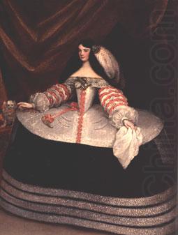 Portrait of a lady with a lapdog and pistol, Miranda, Juan Carreno de